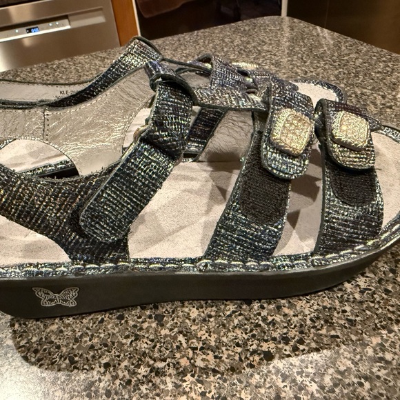 Alegria Multicolor Strappy Sandals - Picture 9 of 12